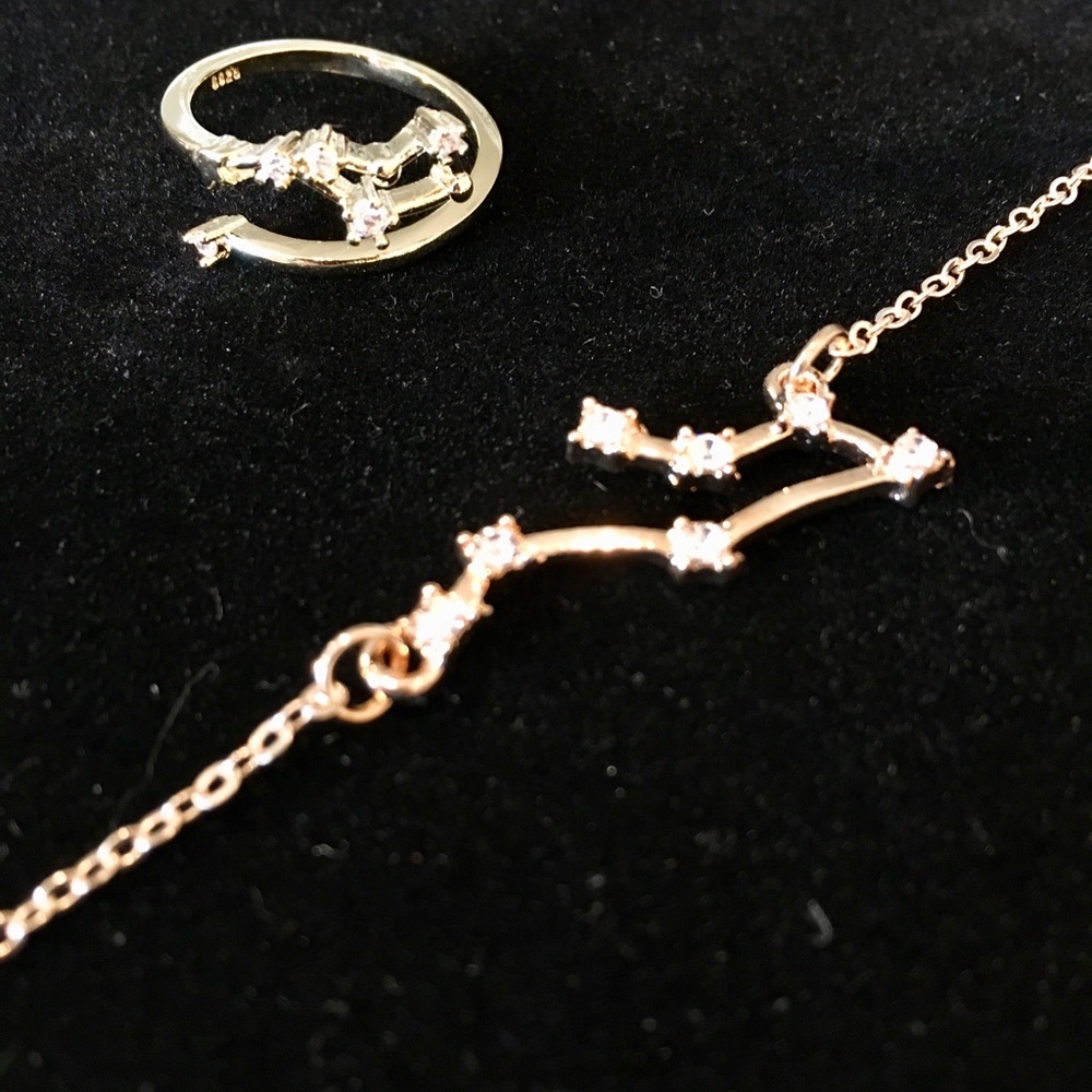 Zodiac Gemini Bracelet & Ring Set